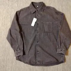 新品　gu uniqlo オーバーサイズ　ウォッシュド　　 　デニム　シャツ