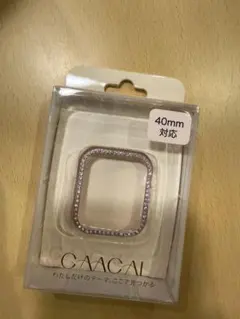 【新品未使用】アップルウォッチ　カバー　ピンク　ダイヤ 40mm CAACAL
