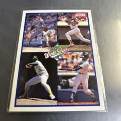 MLB 1989 Score WorldSeries ドジャース対アスレチックス