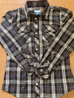 Columbia チェック柄 長袖シャツ サイズS