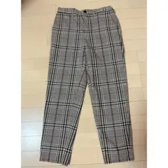 GU グレンチェック柄 スラックス チェック柄パンツ