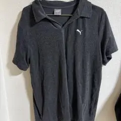 PUMA ダークグレー ポロシャツ XL