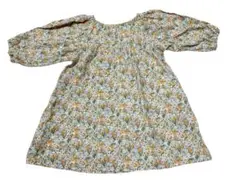 アプレレクール 女の子 ワンピース 小花柄 オレンジ フレアワンピース 80