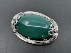 M6465 天然石　ブローチ　ヴィンテージ アクセサリー