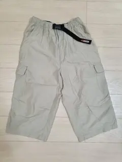 aitwalk ベージュ カーゴ7分丈パンツ