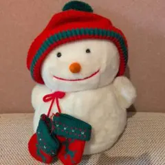 セキグチ フラッフィーバルーン スノー 雪だるま ぬいぐるみ 昭和