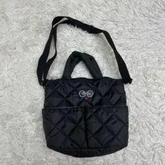 a-jolie アジョリー キルティング 2WAY トートバッグ ショルダー 黒のサムネイル