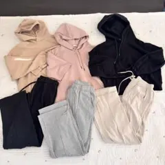 【GU】　ジーユー　スウェット　パーカー　ワイドパンツ　まとめ売り Mサイズ
