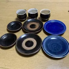 出西窯　ソーサー　カップ　9個セットのサムネイル