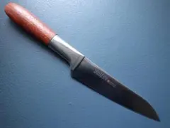 WOODYTIMEペティナイフ包丁★天然ウォールナット材柄★手研ぎ済み271のサムネイル