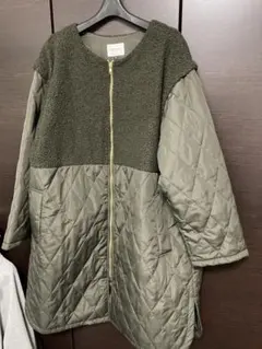Ungrid フリースジャケット・ボアジャケット ベージュ×オリーブ 