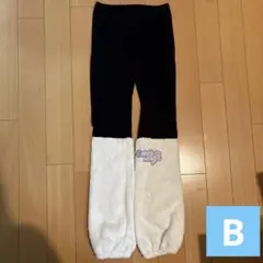 120cm Earth Magic ボトムス 黒/白 フリース裾