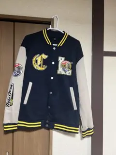 バスケットボールスタジャン ネイビー/ベージュ