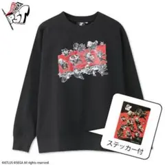 メンズ　ステッカー付トレーナー ペルソナ５ タクティカ