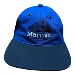Marmot 青 キャップ