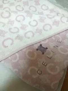 CELINE タオルケット マカダム柄　140×190 ピンク系　ラベンダー系のサムネイル