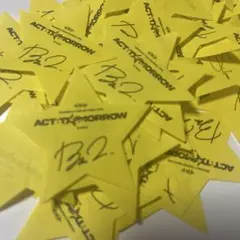5枚セット ソウルコン 落下物 ボムギュサイン入り星 ACT:TOMORROW