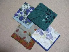 未使用：ハンカチ4枚セット（renoma・HIROKO KOSHINO　他）