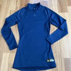 adidas ネイビー 長袖シャツレディース L