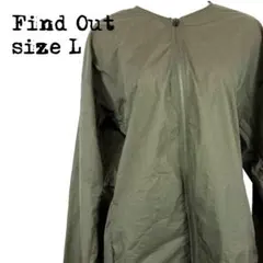 Find Out ファインドアウト ナイロンジャケット カーキ L ゆったり