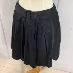 値下◎7.9◎K056◎クランプリュス◎フレアスカート◎ブラック◎ベルト付きのサムネイル