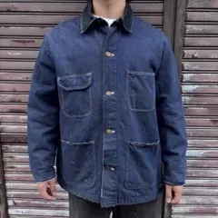 70s Wrangler ラングラー デニム カバーオール 紺 ヴィンテージのサムネイル