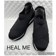 美品　HEAL ME ヒールミー　クロスベルト　スニーカー 23.5cm 厚底のサムネイル