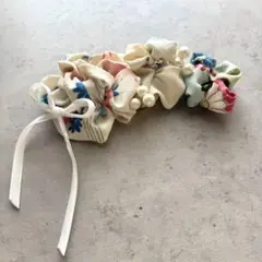 七五三 髪飾り 和装 ヘッドドレス パール ベロア リボン ハーフ成人式 白