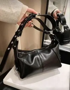 黒のショルダーバッグ ハンドバッグ SHEIN