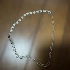 BEAMS HEART チェーンネックレス シルバーカラー