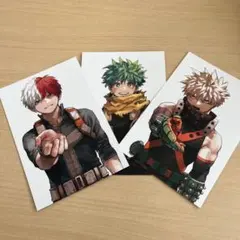 ヒロアカ 最終巻 42巻 特典 3種 コンプリート　イラストカード ポストカード