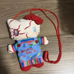 ハローキティ チャッキー マスコット パスケース　ハロウィン　USJ ユニバ