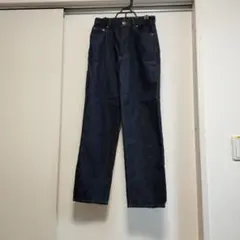 【難あり】ダークブルー　ストレート　デニムパンツ　GRL Mサイズ