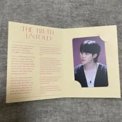 BTS ジミン 展示会　THE TRUTH UNTOLD 入場特典トレカ THE TRUTH UNTOLD 展示会 ジミン 入場特典トレカ JIMINのソロ