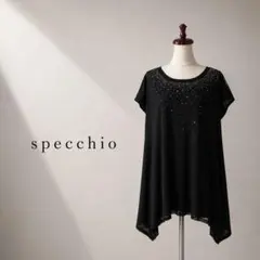 12美品 大きいサイズ specchioスペッチオ プリーツ チュニック - メルカリ