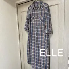 ELLE ロングワンピース　エル　ロングコート　M Lサイズのサムネイル