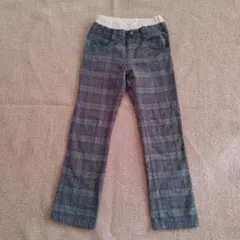 SHIPS チェック柄 長ズボン 120cm　ブラックウォッチ