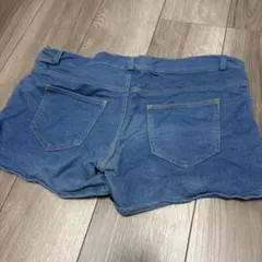 デニムショートパンツ ウエスト紐付き