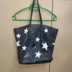 美品 アナスイANNA SUIスターダスト ナイロン バック トート タッセル
