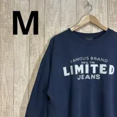 古着　LIMITED スウェット　トレーナー　アメカジ　長袖　紺　冬服