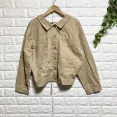 【ダブルフォーカス】（M）バックレースアップオープンカラーシャツ 綿100