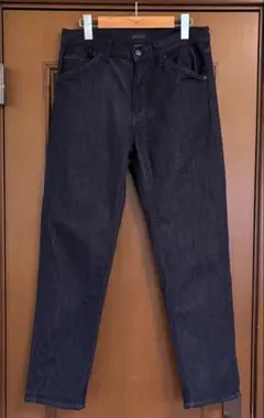 ユニクロ テックデニムジーンズ W30 スリムフィット ネイビー