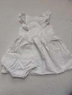 carter's 6m ホワイト ワンピースとパンツセット