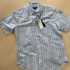 【新品タグ付き】メンズ ライトウォッシュ半袖シャツ　TOPVALUプレミアムのサムネイル