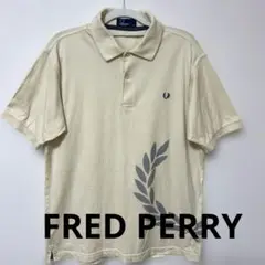FRED PERRY ポロシャツ M クリーム Mサイズ