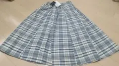 【新品】B.C STOCK グレーチェック フレアスカート