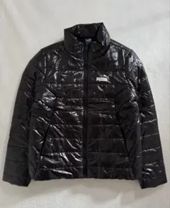 PUMA 光沢ジャケット y2k ダウン ブラック