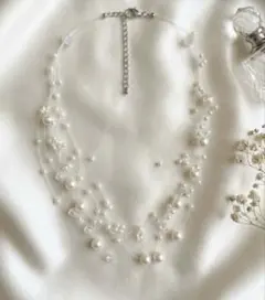 華やか✨ パール ネックレス 結婚式 パーティー 卒業式 入学式　フォーマル
