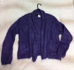 ☆アダムエロペ カーディガン モヘア パープル サイズ38☆