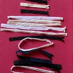 布製帯締め 白黒セット